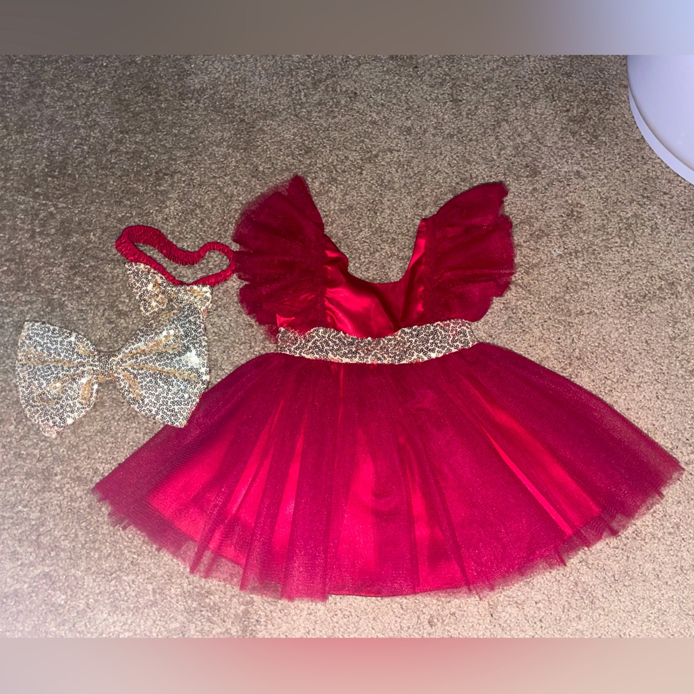 Baby Girl Sequins Bowknot Butterfly Dress